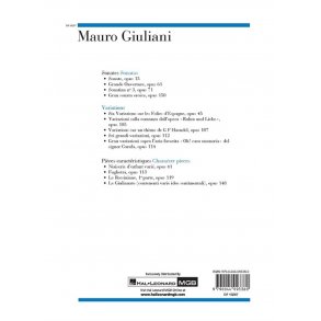 The Best of Mauro Giuliani : 20 morceaux pour guitare